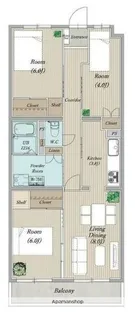 3LDKの間取り画像