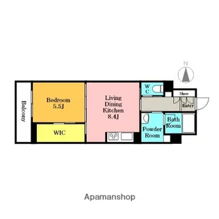 埼玉県さいたま市浦和区針ヶ谷1丁目【マンション】の間取り