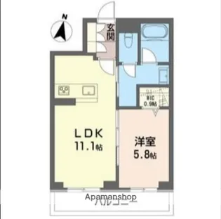 ル シエル【1階】の間取り