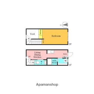 けやきハイム【2号室】の間取り