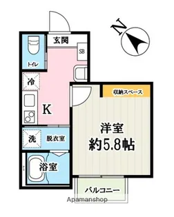 ドメーヌ西堀【1階】の間取り