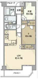 グランスイート浦和常盤【5階】の間取り