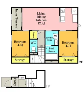 マークスN【201号室】の間取り