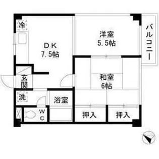 ESTATEYAMAZAKI【1階】の間取り