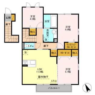レ.セーナ【2階】の間取り