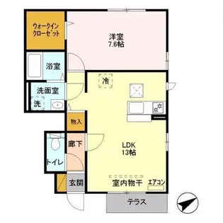 SAKURA HILLS C【1階】の間取り