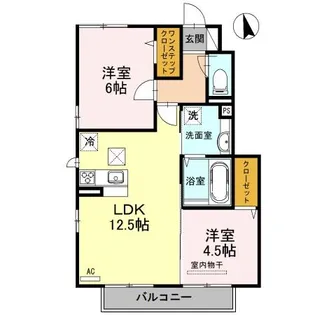 グランルミエール B棟【1階】の間取り