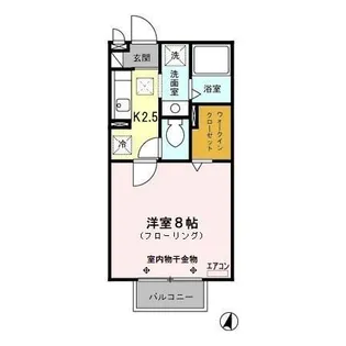 レジデンツ藤 C【1階】の間取り