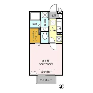 レジデンツ藤 C【1階】の間取り