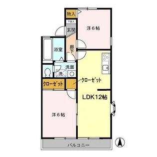セジュールネオサイト I【2階】の間取り