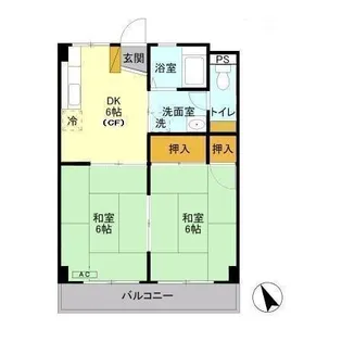 ヴィラ松本【2階】の間取り