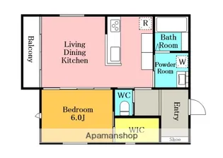 ユニバーサルシティスズヤ【201号室】の間取り