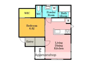 ユニバーサルシティスズヤ【302号室】の間取り