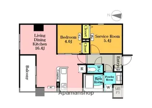 フィルージュ浦和常盤【2階】の間取り