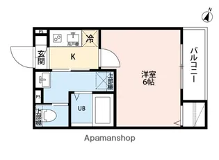 ルリアズール南与野【1階】の間取り