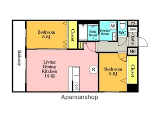 TCS北浦和レジデンス【12階】の間取り