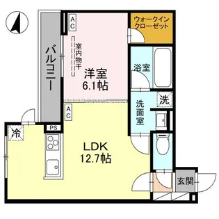 NOBLE RAFFINER北浦和【3階】の間取り