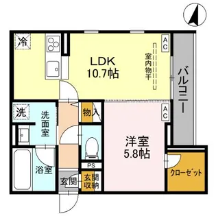 NOBLE RAFFINER北浦和【3階】の間取り