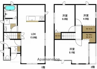 埼玉県さいたま市緑区大字三室【一戸建】の間取り