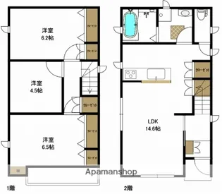 埼玉県さいたま市緑区大字三室【一戸建】の間取り