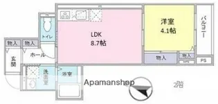 YSジュピター【2階】の間取り