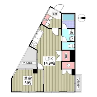 日建プリムローズ常盤第3【4階】の間取り