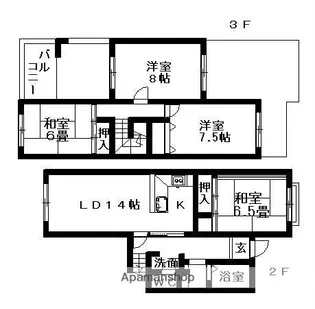 エルベマノワール【2階】の間取り