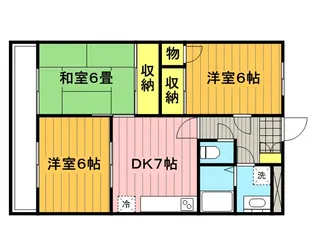 エバーグリーン【2階】の間取り