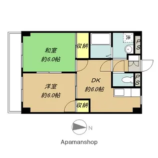 ドルフ桜丘【3階】の間取り