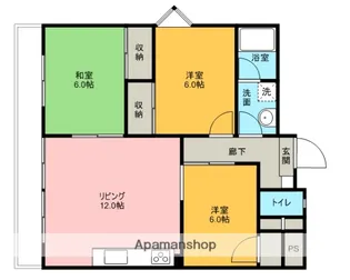 グレイスパレス【301号室】の間取り