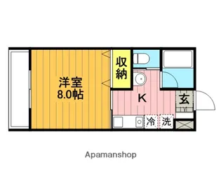 コスモヴィラ弐番館【108号室】の間取り