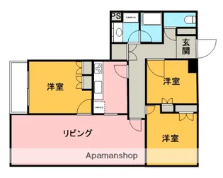 東急ドエルアルス北浦和【3階】の間取り