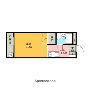 パープルティアラ【301号室】の間取り