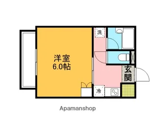 埼大前小鳩ハイツ桜草【1階】の間取り