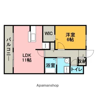ルミエール1【205号室】の間取り