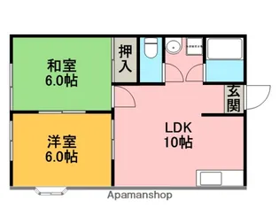 ムーンハイツ【1階】の間取り