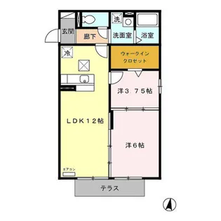 ハウスオブブランカ【1階】の間取り