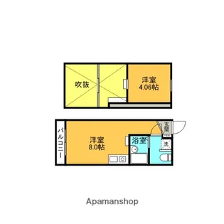 ハイツRB【202号室】の間取り