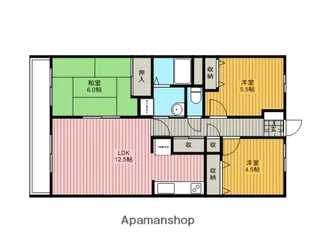 ヴィレッジ駒場【3階】の間取り