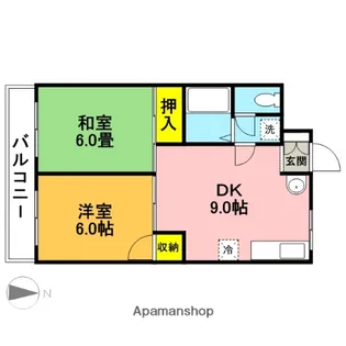グレーシーハウスⅡ【105号室】の間取り
