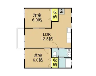 レジデンツ藤【1階】の間取り