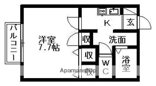 ルミエールⅠ【2階】の間取り