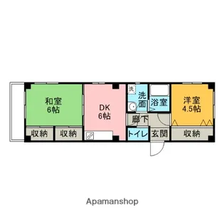 パストラルオオクボ【4階】の間取り