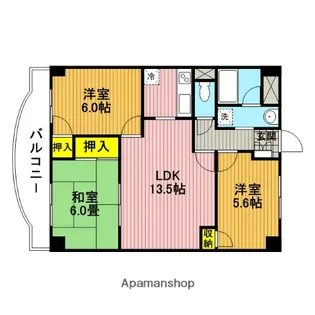 プリムヴェール西堀【3階】の間取り