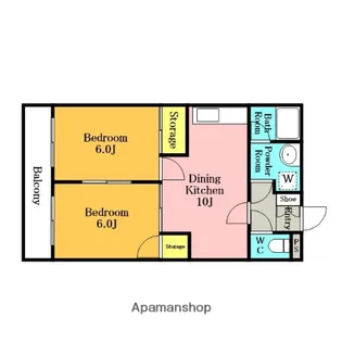 メゾン芝【102号室】の間取り
