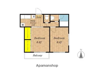 ローズハイツ【101号室】の間取り