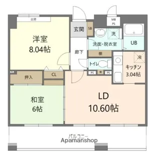 マルジューマンション【10階】の間取り