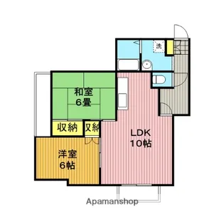 若草ハイツ【3階】の間取り