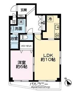 カーサストラーダ【201号室】の間取り