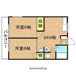 シティハイムアルファ【1階】の間取り